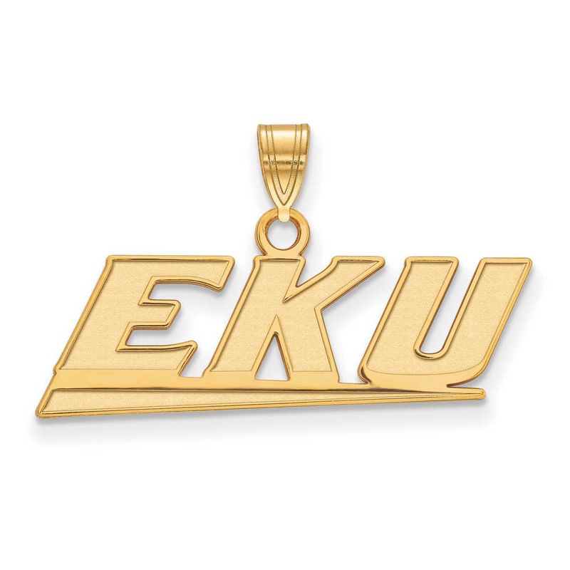 10k Yellow Gold Eastern Kentucky U Small Pendant